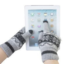 Herrenmode Winter Wolle gestrickte Touch Screen Magic Handschuhe (YKY5453)